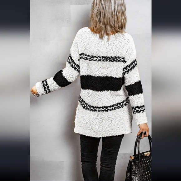 Striped Colorblock Sweater - Picture 13 of 14